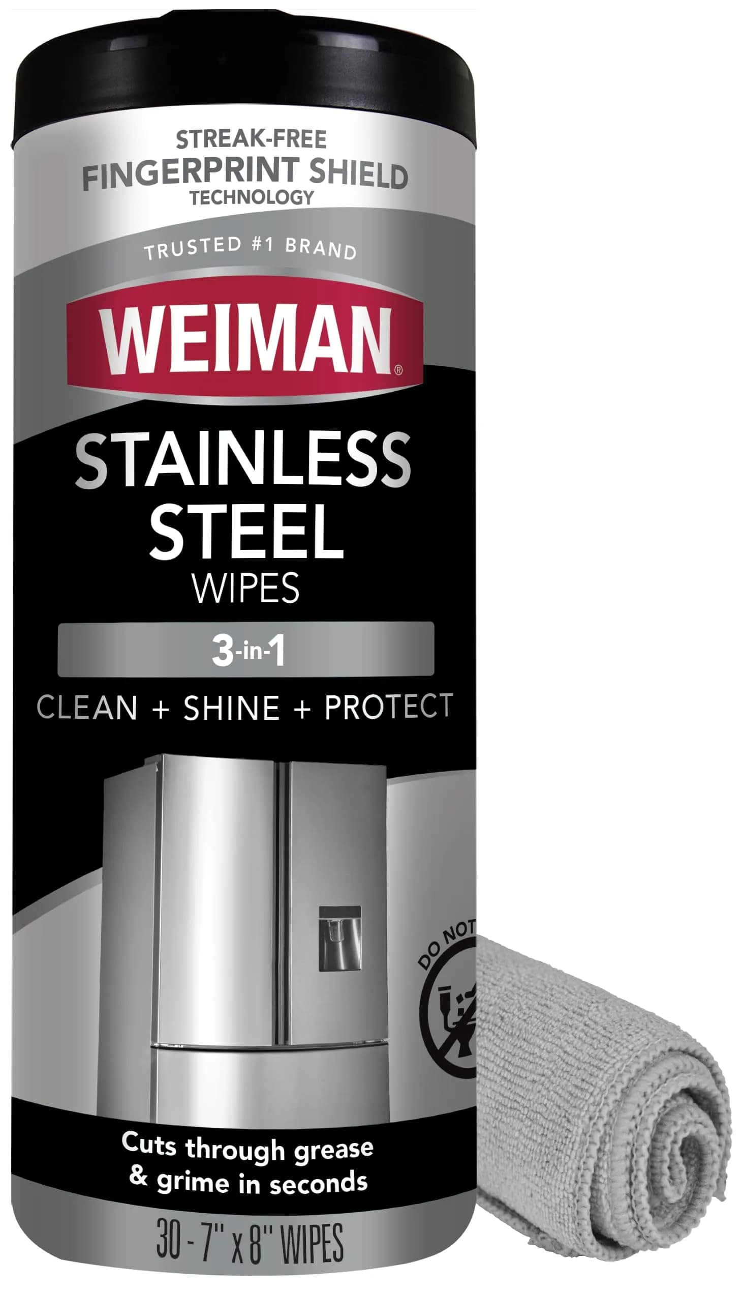 Weiman Stainless Steel Cleaner & Polish Kit 30 Count (156 g) | Restores Shine & Protects Appliances - main product image
