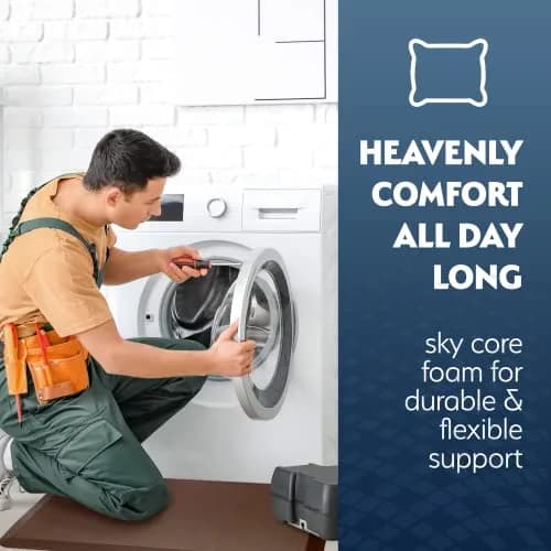 Sky Solutions Anti Fatigue Mat - 3/4" Cushioned Kitchen Rug & Standing Desk Mat, Waterproof, Non Slip (20" x 39", Grey) | Comfort & Durability thumbnail 4