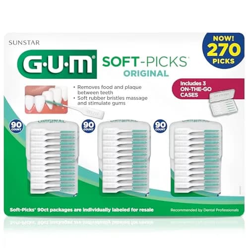 GUM Soft-Picks Original Interdental Picks 270 Count | Gentle Plaque & Food Removal for Sensitive Gums thumbnail 8
