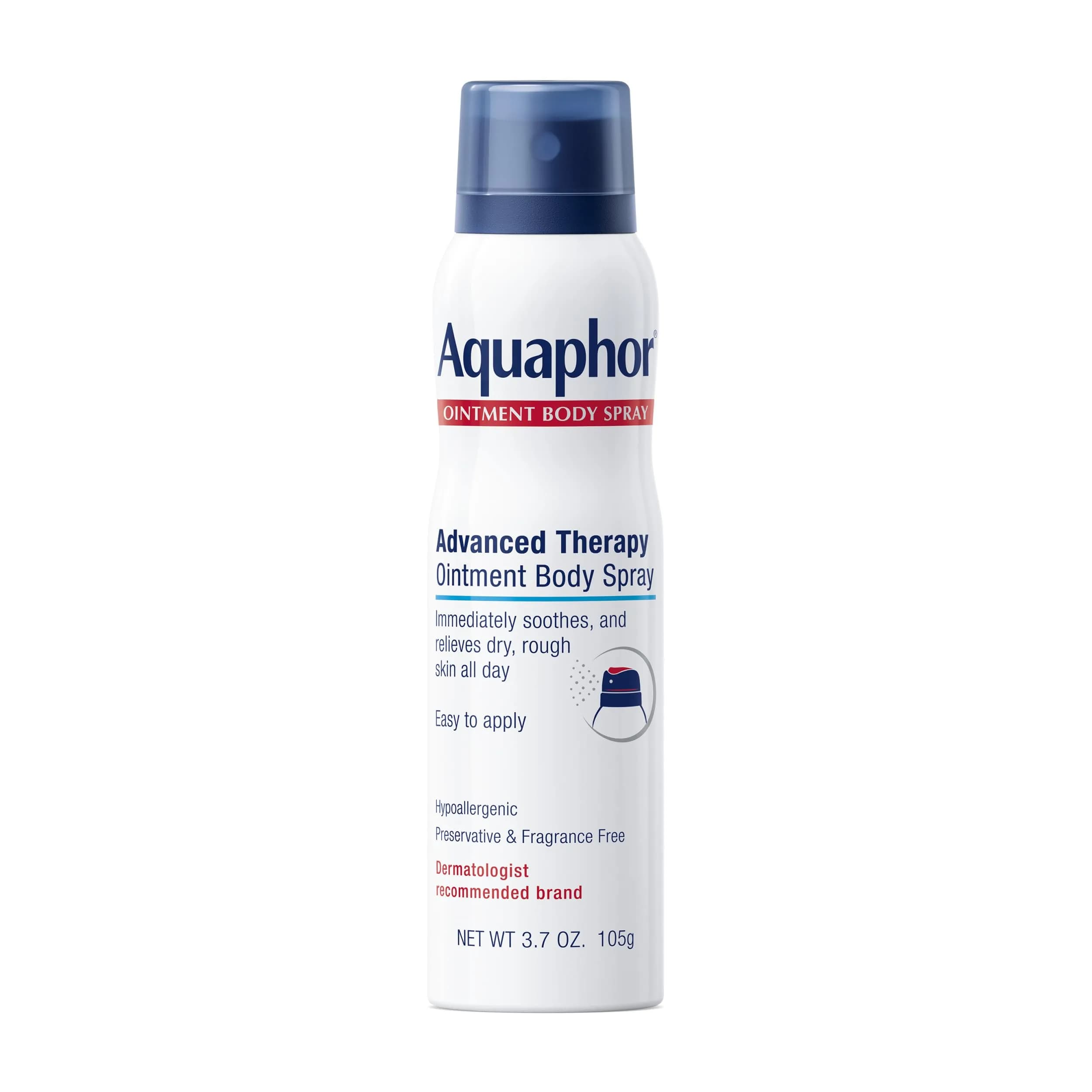 Aquaphor Ointment Body Spray 105ml (3.7 oz) | Clinically Proven Dry Skin Relief — 3.7 Ounce