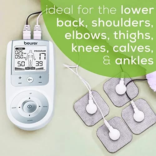 Beurer EM44 TENS Unit Muscle Stimulator with 50 Intensity Levels & 15 Programs | 0.36 kg (0.8 lb) thumbnail 2
