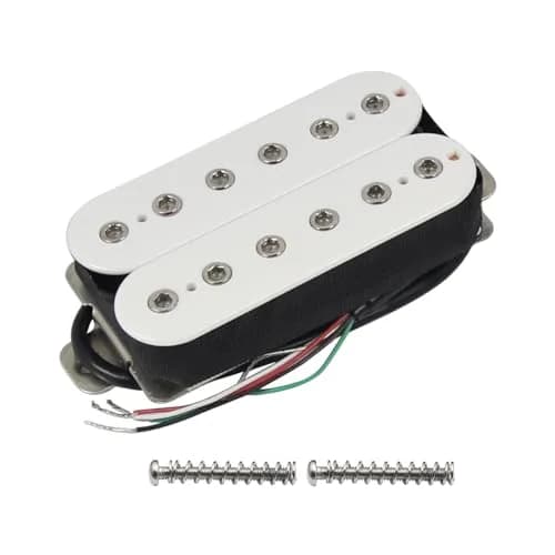 FLEOR Alnico 5 Electric Guitar Bridge Pickup White | Fully Wax Potted Humbucker thumbnail 1