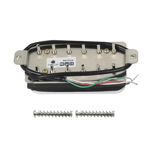 FLEOR Alnico 5 Electric Guitar Bridge Pickup White | Fully Wax Potted Humbucker thumbnail 4
