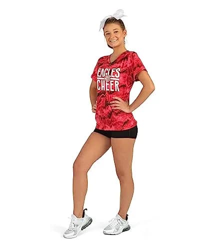 Augusta Sportswear Girls Dare Shorts Maroon Large | 4-way stretch & moisture-wicking for active girls thumbnail 2