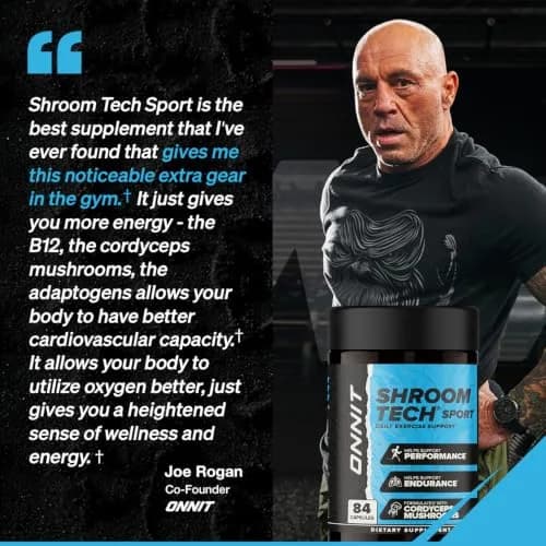ONNIT Shroom Tech Sport Caffeine-Free Cordyceps Pre-Workout Capsules 28 Count | Supports Exercise Endurance thumbnail 7