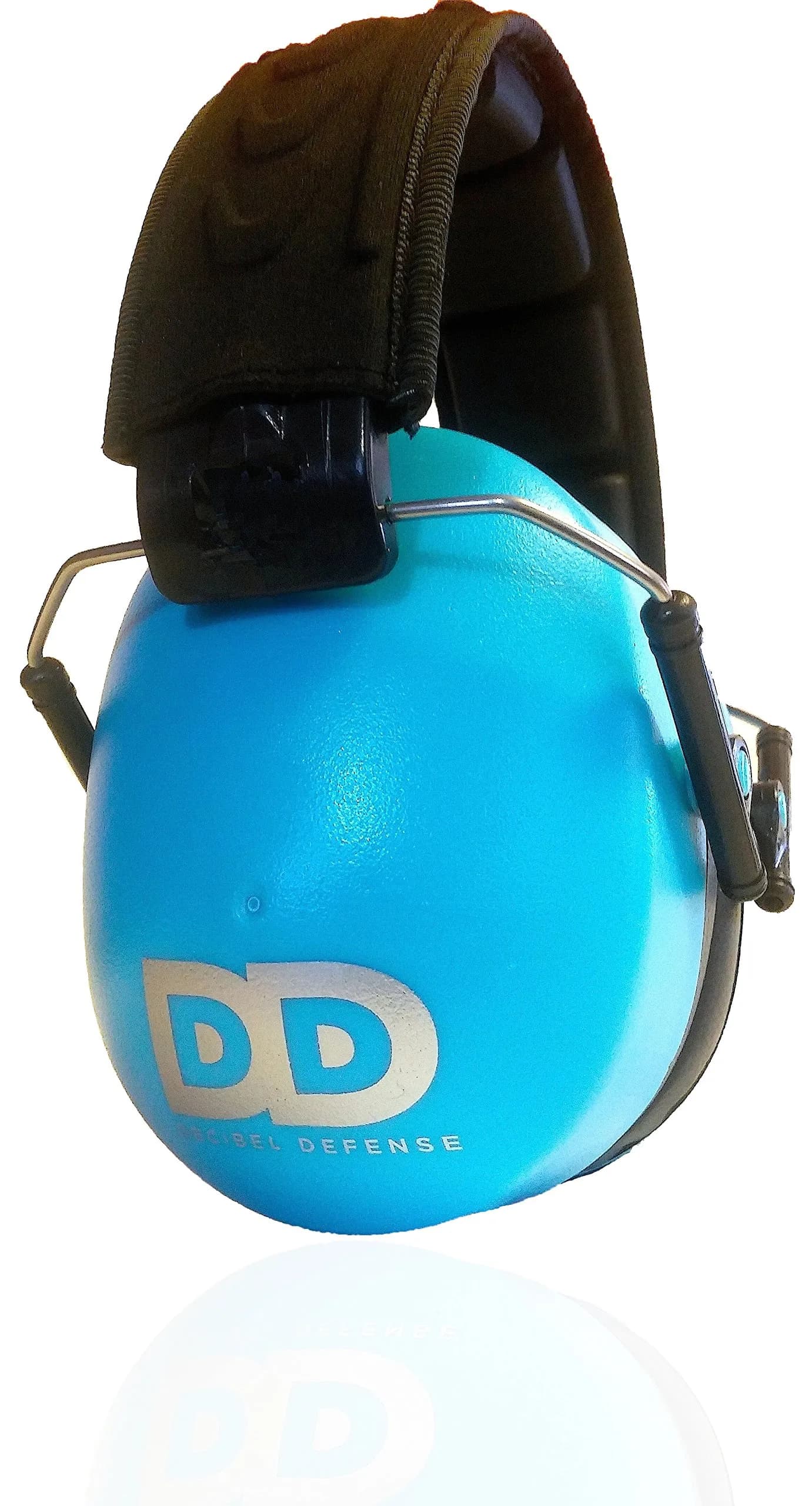 Decibel Defense 37 dB NRR Blue Safety Earmuffs | Superior Noise Reduction for Shooting & Construction - main product image