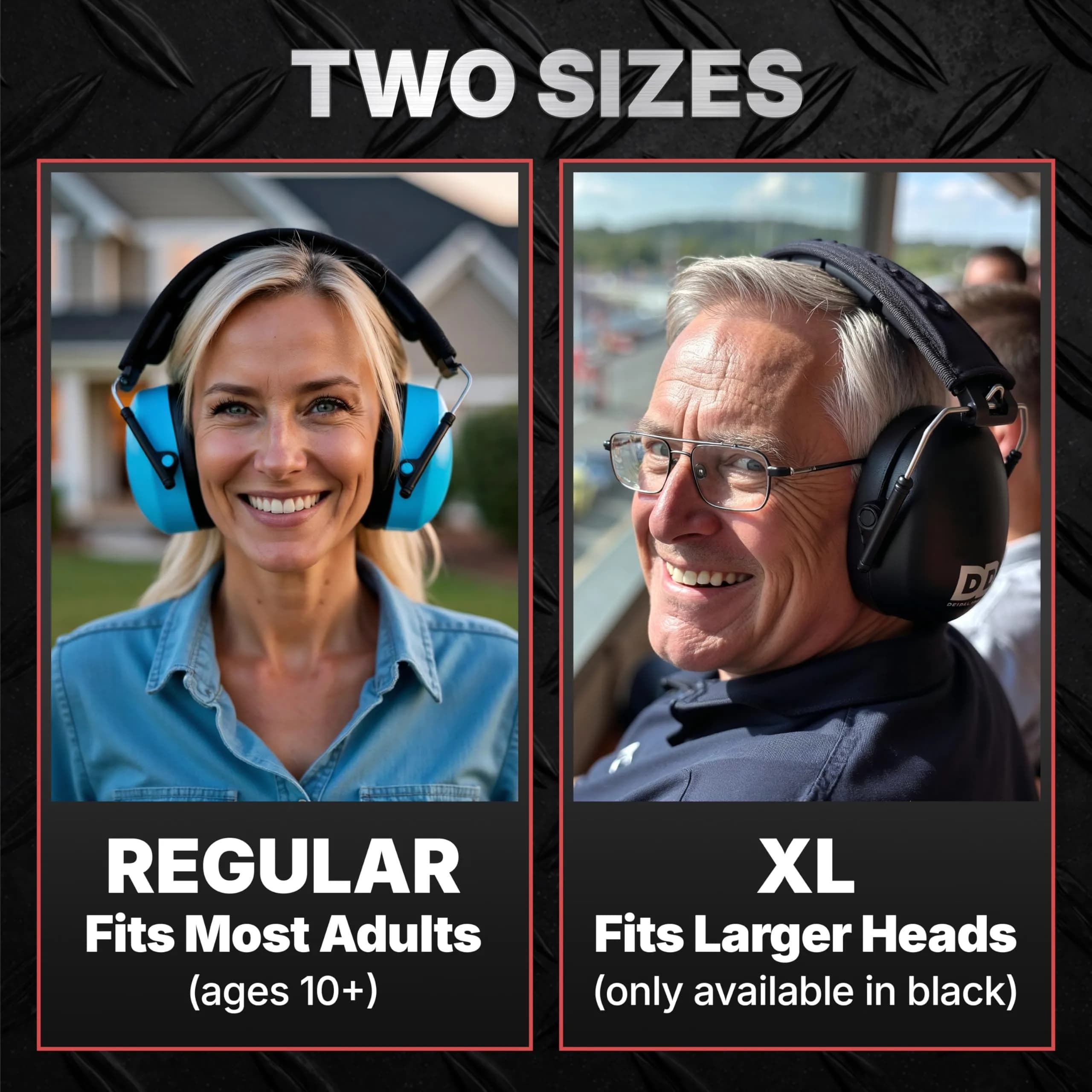 Decibel Defense 37 dB NRR Blue Safety Earmuffs | Superior Noise Reduction for Shooting & Construction - view 3