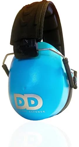 Decibel Defense 37 dB NRR Safety Earmuffs (White) | Industry-Leading Noise Reduction for Shooting, Construction, and Loud Events — Blue
