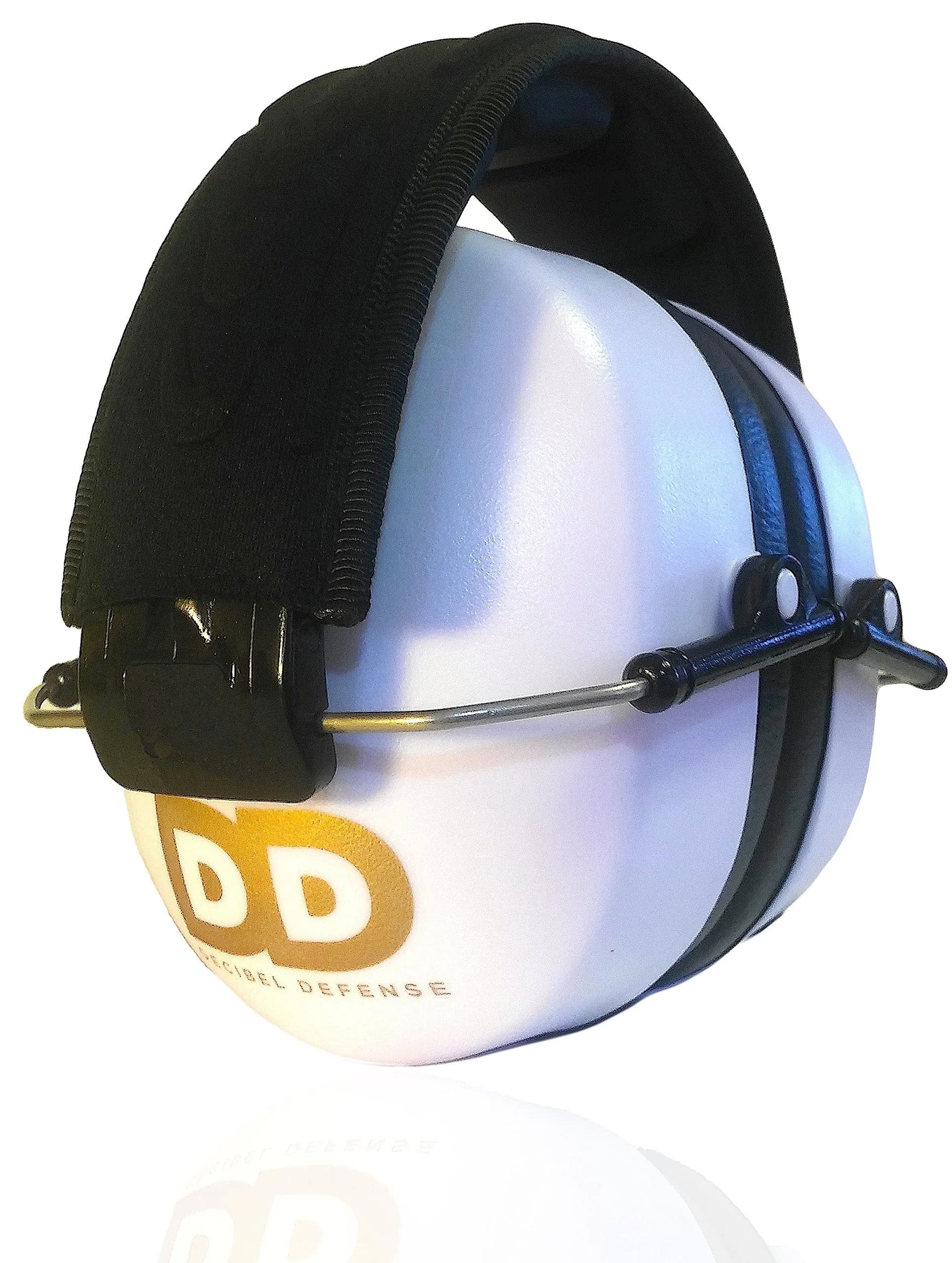 Decibel Defense 37 dB NRR Safety Earmuffs (White) | Industry-Leading Noise Reduction for Shooting, Construction, and Loud Events - main product image