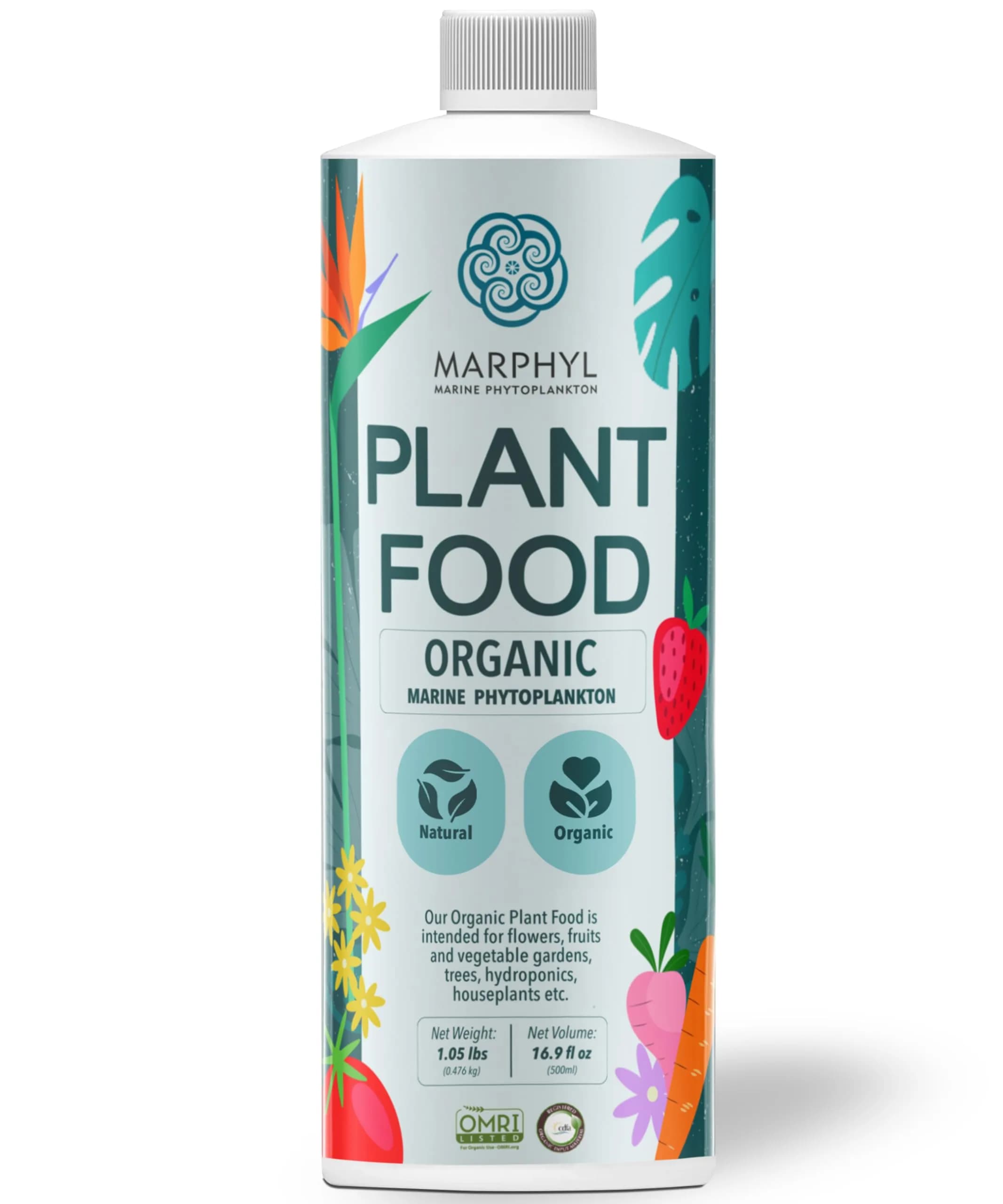 MARPHYL All-Purpose Plant Food – Organic Nutrient-Rich Fertilizer & Soil Enhancer for Indoor & Outdoor Flowers, Vegetables, Succulents, Bamboo & Hydroponics | Organic & Environmentally Safe