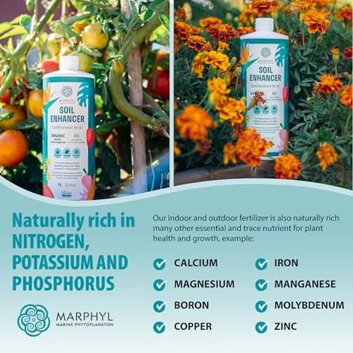 MARPHYL All-Purpose Plant Food – Organic Nutrient-Rich Fertilizer & Soil Enhancer for Indoor & Outdoor Flowers, Vegetables, Succulents, Bamboo & Hydroponics | Organic & Environmentally Safe thumbnail 5
