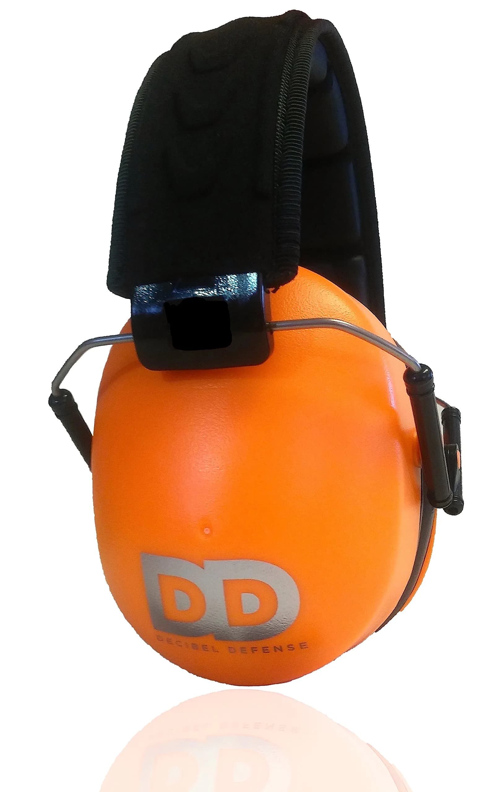 Decibel Defense 37 dB NRR Orange Safety Earmuffs | High-Visibility Noise Reduction for Shooting, Construction, and Loud Events - main product image