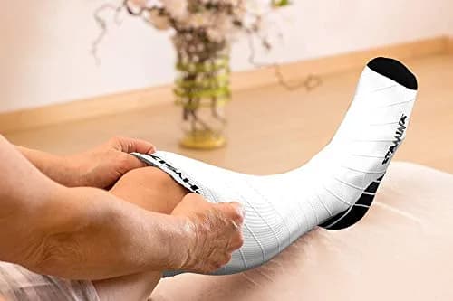 Physix Gear Compression Socks White L/XL | Support Circulation & Blood Flow (115 chars) thumbnail 6