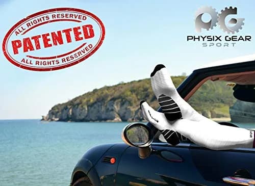 Physix Gear Compression Socks White L/XL | Support Circulation & Blood Flow (115 chars) thumbnail 2