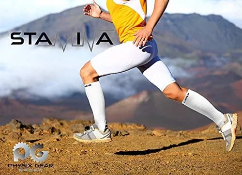 Physix Gear Compression Socks White L/XL | Support Circulation & Blood Flow (115 chars) thumbnail 3