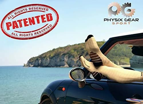 Physix Gear Compression Socks - Best Men & Women Support for Circulation, Running, Nurses, Athletic Use, Blood Pressure, Nude/Beige | S/M thumbnail 2