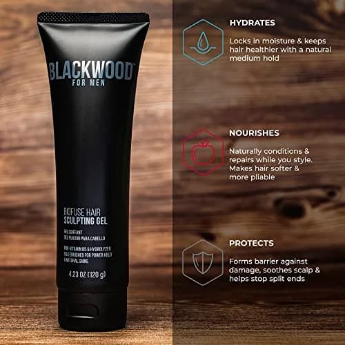 Blackwood For Men BioFuse Hair Sculpting Gel 125ml (4.23 Oz) | Medium Hold, Vegan Formula thumbnail 5