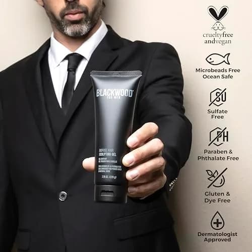 Blackwood For Men BioFuse Hair Sculpting Gel 125ml (4.23 Oz) | Medium Hold, Vegan Formula thumbnail 3
