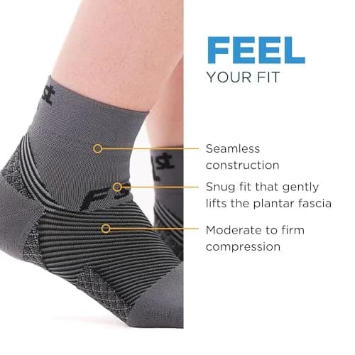 OrthoSleeve FS4 Plantar Fasciitis Compression Socks X-Large (24% LYCRA Spandex, 76% Micro-Nylon) | Medical Grade Support for Arch & Heel Pain thumbnail 6