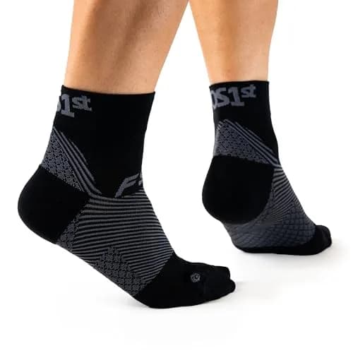 OrthoSleeve FS4 Orthotic Socks for Plantar Fasciitis Relief, Large | Medical Grade Compression thumbnail 1