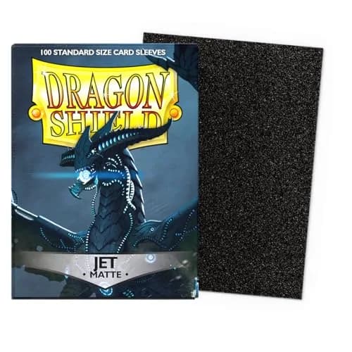 Dragon Shield Standard Size Matte Card Sleeves Jet 100 CT | Protects Cards Up to 63x88mm thumbnail 2