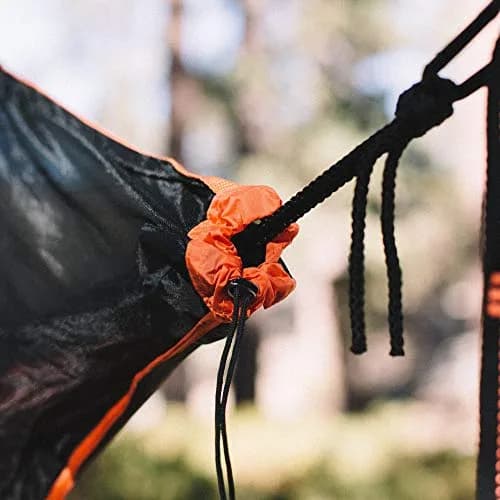 Wise Owl Outfitters SnugNet Hammock Bug Net - Mesh Insect Shield for Camping & Backpacking, Black/Orange | Full Coverage, Ultralight (100-120 chars) thumbnail 4