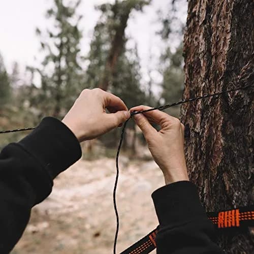 Wise Owl Outfitters SnugNet Hammock Bug Net - Mesh Insect Shield for Camping & Backpacking, Black/Orange | Full Coverage, Ultralight (100-120 chars) thumbnail 2