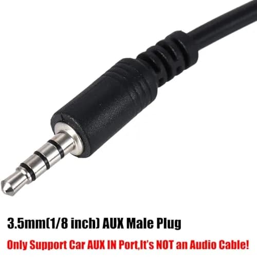 Warmstor 3.5mm AUX to USB 2.0 Female OTG Adapter Cable 20cm (7.9 inch) | Play Music from U-Disk in Your Car thumbnail 4