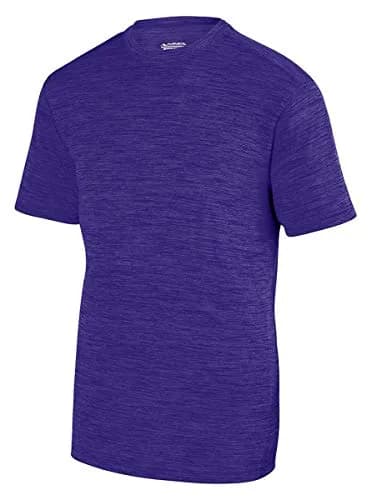 Augusta Sportswear Shadow Tonal Heather Training Tee M Purple | Moisture-Wicking, Made in USA thumbnail 1