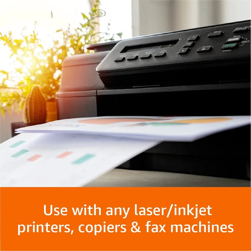 Amazon Basics Multipurpose Copy Printer Paper, 20 lb, 8.5 x 14 Inches, 10 Reams (5,000 Sheets), 92 Bright White | Acid-Free Legal Size Paper - view 5
