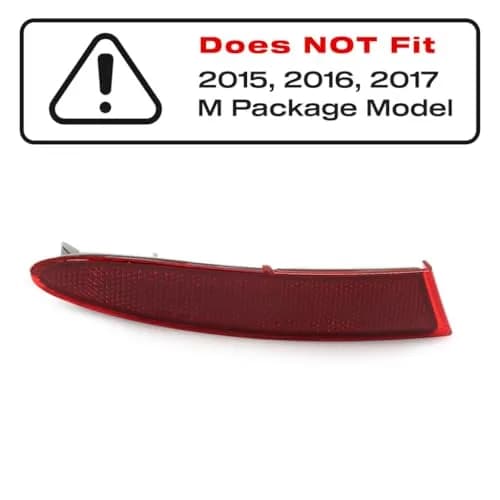 CarLights360 BMW X3 Reflector Driver Side Rear | CAPA Certified OEM Replacement 7.09in (18cm) thumbnail 8