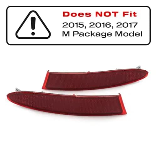 CarLights360 BMW X-3 Reflector 2011-2017 Pair | CAPA Certified OEM Replacement thumbnail 6