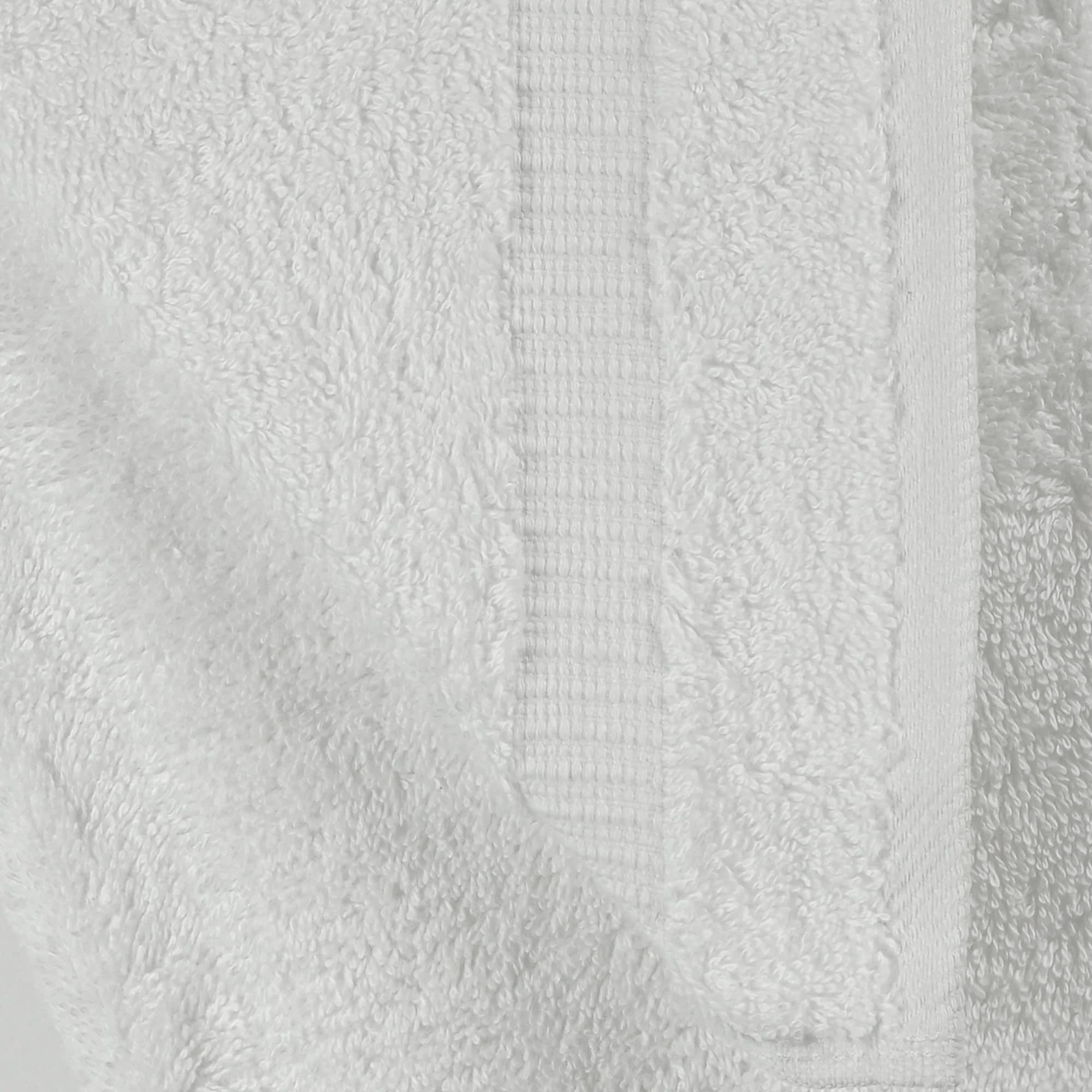 Towel Bazaar 8-Piece Turkish Cotton Towel Set White | 2 Bath (54x27in), 2 Hand (30x16in), 4 Washcloths (13x13in) | Soft, Absorbent, Quick-Dry - view 8