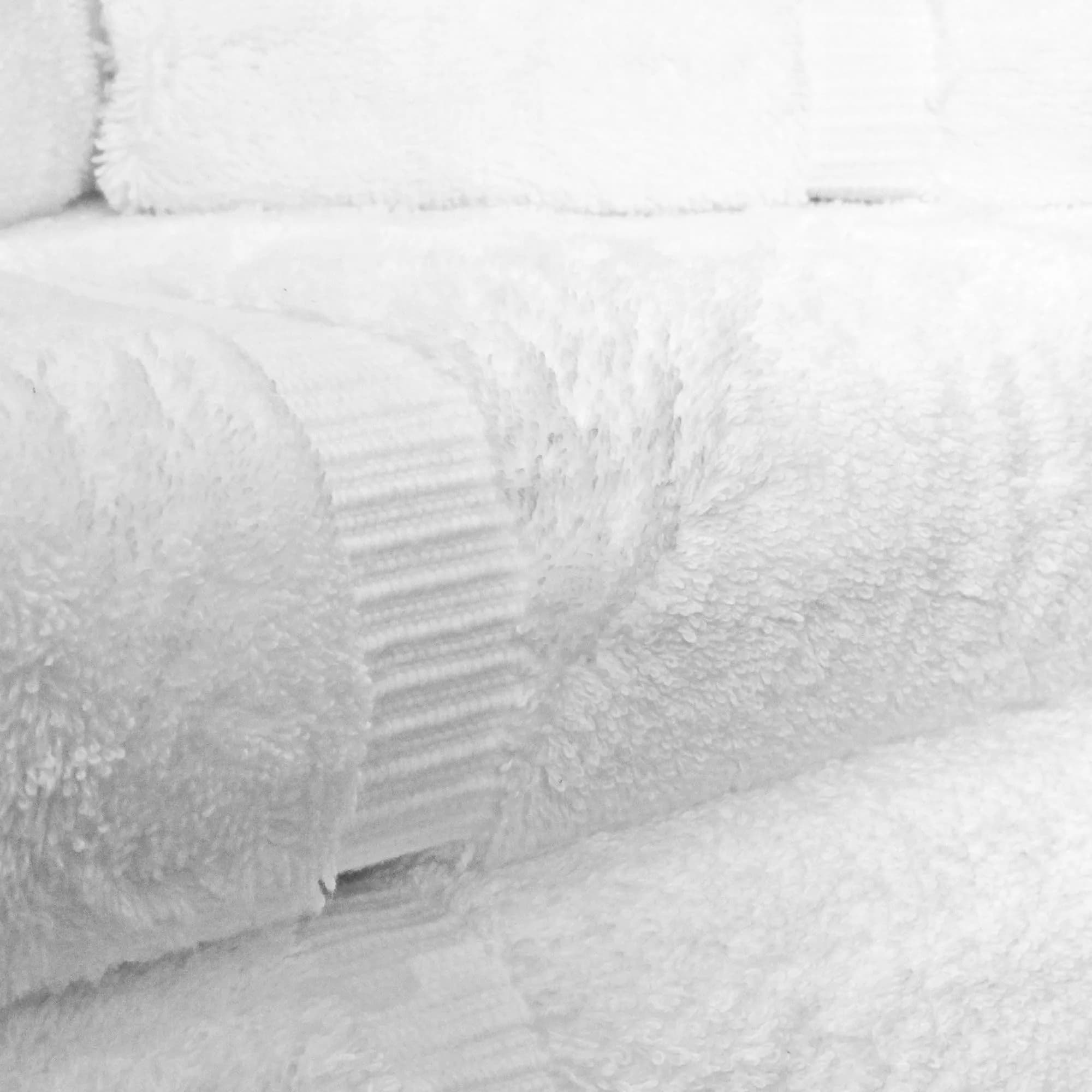 Towel Bazaar 8-Piece Turkish Cotton Towel Set White | 2 Bath (54x27in), 2 Hand (30x16in), 4 Washcloths (13x13in) | Soft, Absorbent, Quick-Dry - view 2
