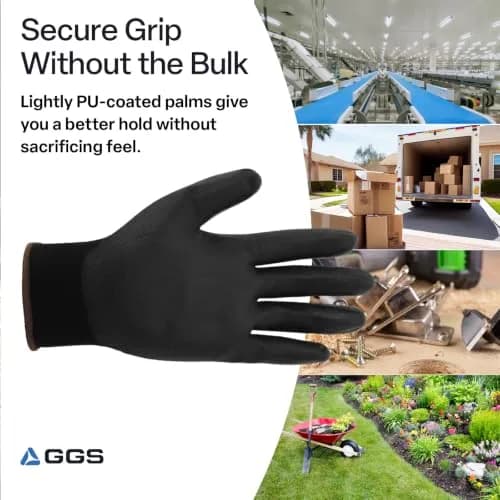 Global Glove PUG-17 Lightweight Polyurethane Dipped Work Gloves, Anti-Static, Extra-Small | Secure Grip & Bare Hand Sensitivity thumbnail 4
