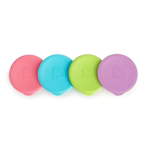 Munchkin Miracle 360 Sippy Cup Lids 4 Count Assorted Colors | BPA-Free & Dishwasher-Safe thumbnail 1