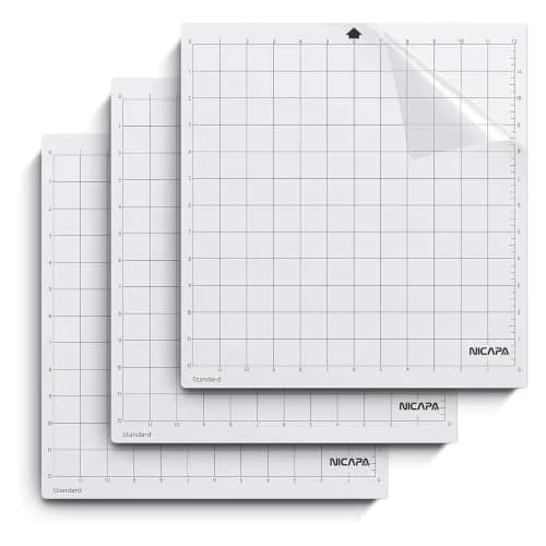 NICAPA Standard Grip Cutting Mat for Silhouette Cameo 4/3/2/1 (30x30 cm / 12x12 inch, 3-Pack) | Essential for Quilting & Craft Projects thumbnail 1