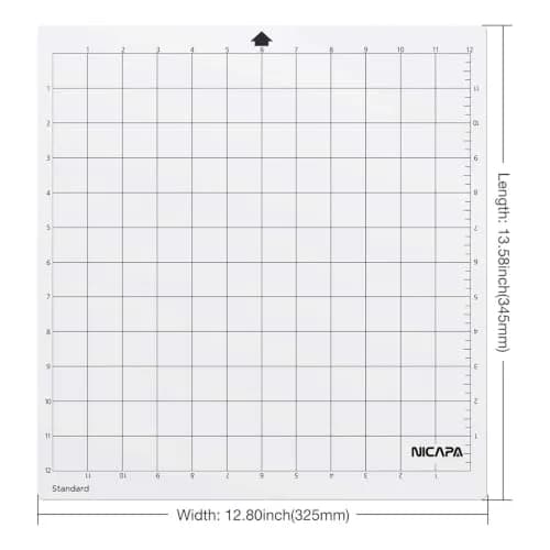 NICAPA Standard Grip Cutting Mat for Silhouette Cameo 4/3/2/1 (30x30 cm / 12x12 inch, 3-Pack) | Essential for Quilting & Craft Projects thumbnail 5