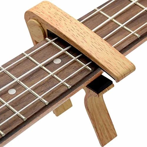WINGO Guitar Capo for Acoustic and Electric Guitar with 5 Picks, Burlywood | Quick-Release, No Buzz, 6-String Steel Acoustic/Electric thumbnail 7