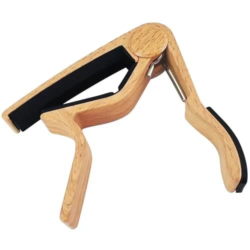 WINGO Guitar Capo for Acoustic and Electric Guitar with 5 Picks, Burlywood | Quick-Release, No Buzz, 6-String Steel Acoustic/Electric thumbnail 9