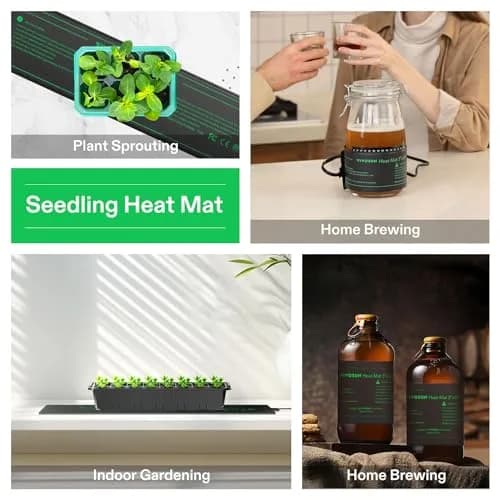 VIVOSUN Seedling Heat Mat 3" x 20" (7.6cm x 50.8cm) | Reliable Results for Seedling Start & Cutting Propagation thumbnail 6