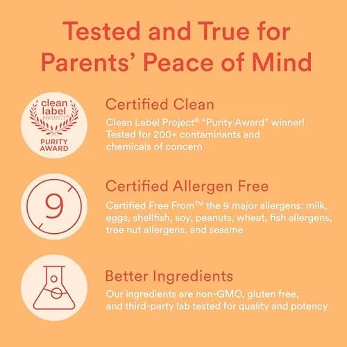 SmartyPants Kids Multivitamin Gummies with Omega 3 Fish Oil 120 Count (30 Day Supply) | Immune Support & Energy Metabolism thumbnail 7