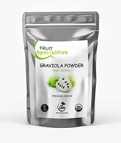 Sunrise Graviola (Soursop) Organic Fruit Powder 3.52 oz | Supports Immunity & Cell Health thumbnail 2