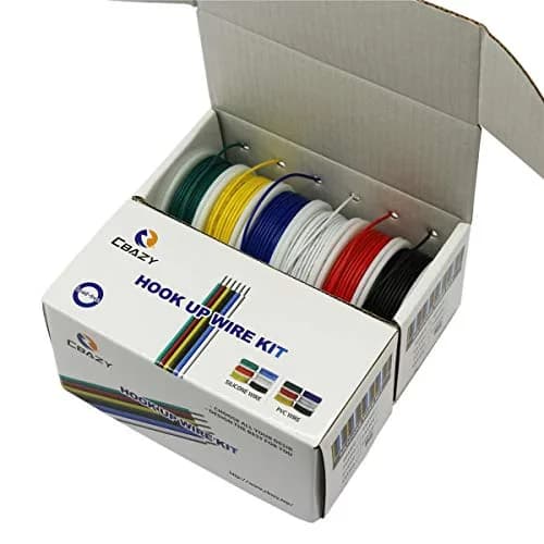 CBAZY PVC Electrical Wire Kit 26AWG 6 Colors 32.8ft | Tinned Copper, 300V, DIY Friendly thumbnail 5