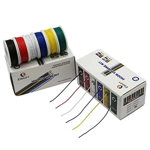 CBAZY PVC Electrical Wire Kit 26AWG 6 Colors 32.8ft | Tinned Copper, 300V, DIY Friendly thumbnail 6