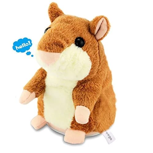 YOEGO Talking Hamster Repeats What You Say Interactive Plush Toy for Kids 3+ | Animal Sound Effects thumbnail 2
