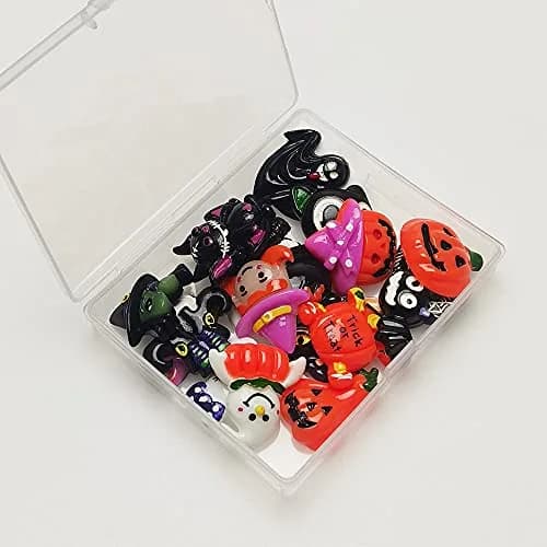 Chenkou Craft 20pcs Resin Flatback Halloween Embellishments | Assorted Styles 15-40mm thumbnail 3