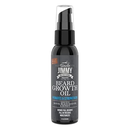 Uncle Jimmy Beard Growth Oil with Biotin | Natural Beard Care for Thicker, Fuller Beard | Men's Facial Hair Treatment for Grooming | Increases Thickness and Volume 2 Fl Oz thumbnail 1