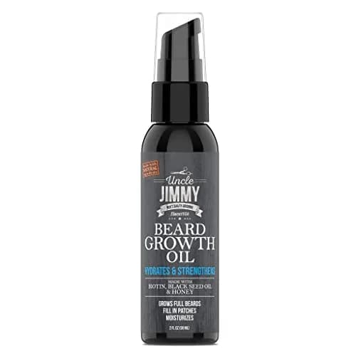 Uncle Jimmy Beard Growth Oil with Biotin | Natural Beard Care for Thicker, Fuller Beard | Men's Facial Hair Treatment for Grooming | Increases Thickness and Volume 2 Fl Oz thumbnail 5