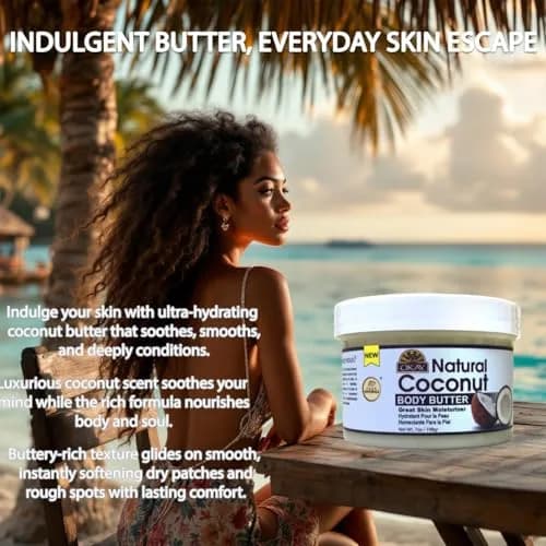 OKAY 100% Natural Coconut Butter for Skin and Hair 200ml (7 Oz) | Melts and Absorbs Easily thumbnail 5